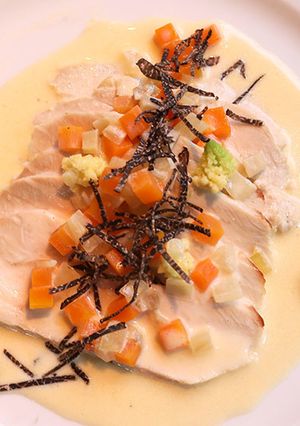 468食材■ブレス産七面鳥のフリカッセ-レシピのメイン写真