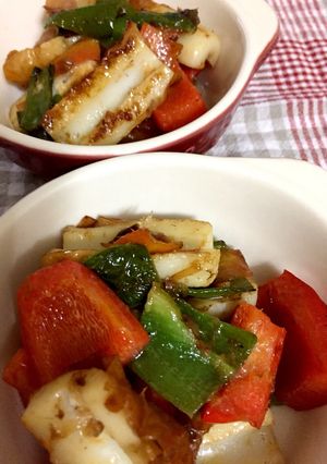 パプリカとちくわのマヨ醤油炒め-レシピのメイン写真
