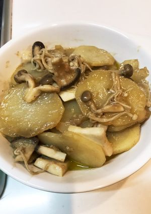 じゃがいもきのこのアンチョビ炒め-レシピのメイン写真