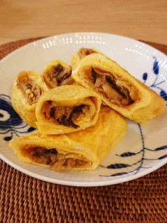簡単おかず☆まるごと春巻の玉子焼き☆-レシピのメイン写真