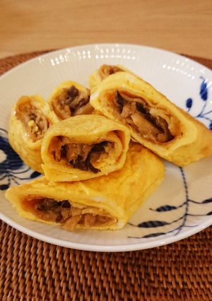 簡単おかず☆まるごと春巻の玉子焼き☆-レシピのメイン写真