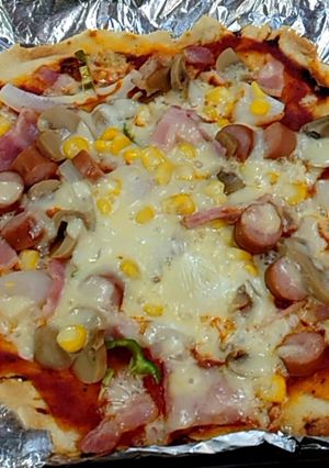 ソーセージのピザ-レシピのメイン写真