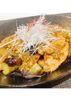 ごはんが進む！ナスと鶏むね肉の油淋鶏風-レシピのメイン写真