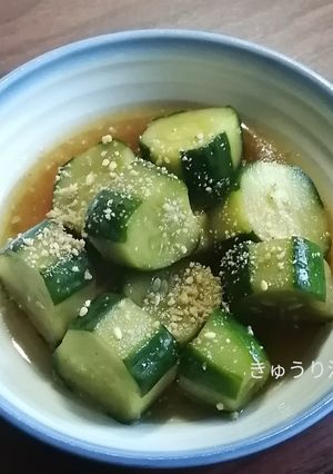 カリポリ食感、厚切きゅうり漬け-レシピのメイン写真