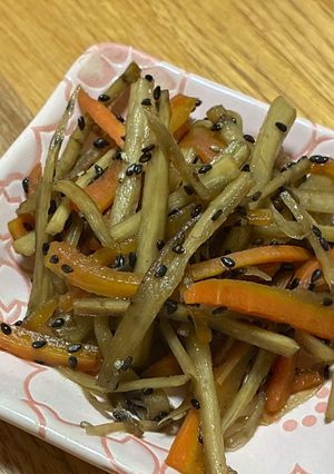 定番常備菜☆ごぼうと人参のきんぴら-レシピのメイン写真
