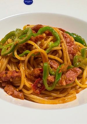 フレッシュ🍅ミニトマトだけde本格ナポリタン♫-レシピのメイン写真