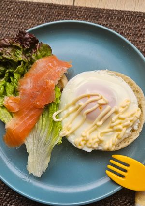 朝食！スモークサーモンマヨたまマフィン-レシピのメイン写真