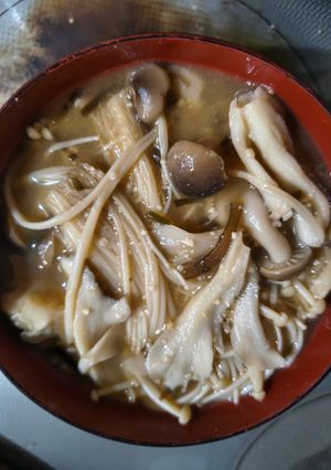 きのこと塩昆布の味噌汁-レシピのメイン写真