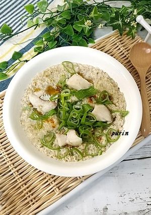 レンジで簡単♪タラの中華風オートミール粥-レシピのメイン写真