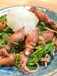 おかひじきのホタルイカ和え-レシピのメイン写真