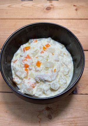 超簡単！大人用ピリ辛離乳食の炒り豆腐-レシピのメイン写真