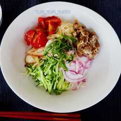 รูปของ 山形のひっぱりうどん風 そうめん☆１人分