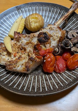 ロピアの骨付き肉でローストポーク-レシピのメイン写真