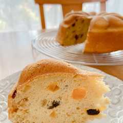 A picture of 米粉のドライフルーツケーキ.