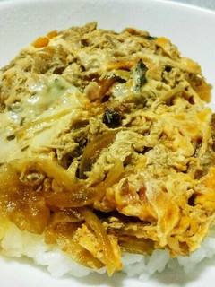 簡単❗サバ缶味噌の卵丼d=(^o^)=b-レシピのメイン写真