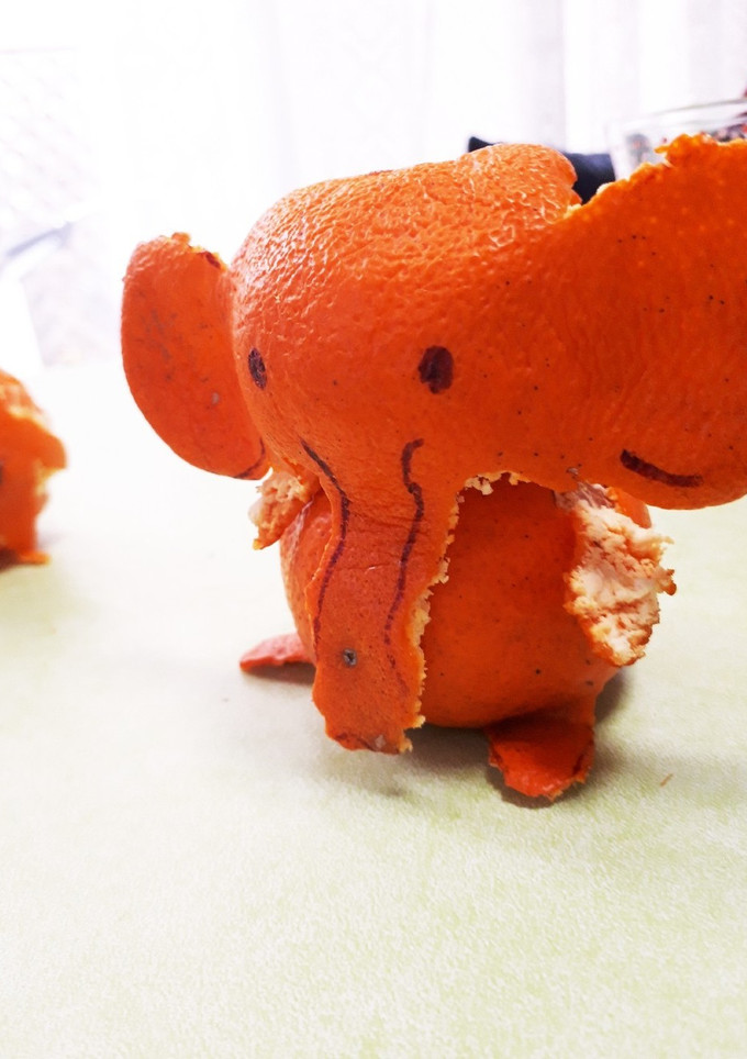 みかんで、ぞうさん♪♪-レシピのメイン写真