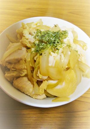 10分でつゆだく親子丼(の具)-レシピのメイン写真