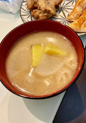 さつま芋の味噌汁-レシピのメイン写真