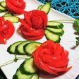 簡単!華やか!【トマトdeバラの花】