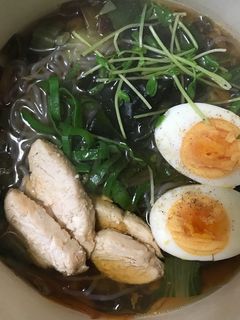 白滝ラーメン自家製鶏胸肉チャーシューのせ-レシピのメイン写真