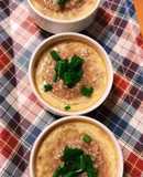 鶏肉のゆで汁を使った中華風茶碗蒸し