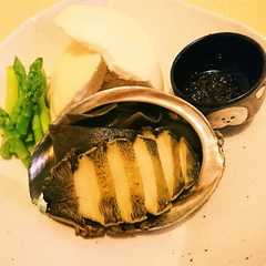 鮑の塩釜焼き 〜肝ソースを添えて〜-レシピのメイン写真