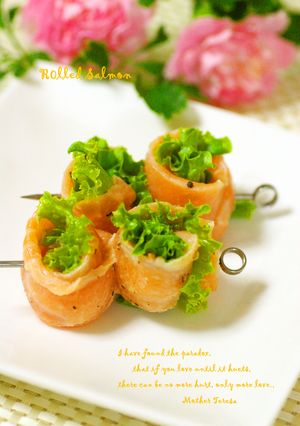 Xmasにも☆ロールサーモンの前菜-レシピのメイン写真