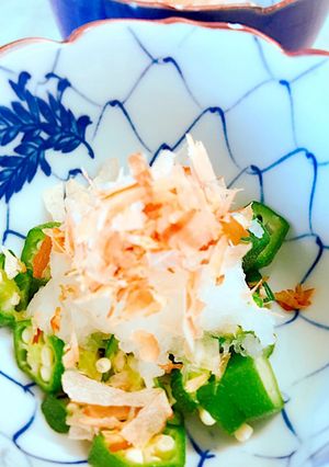 簡単!オクラのおかかとおろし かけ-レシピのメイン写真