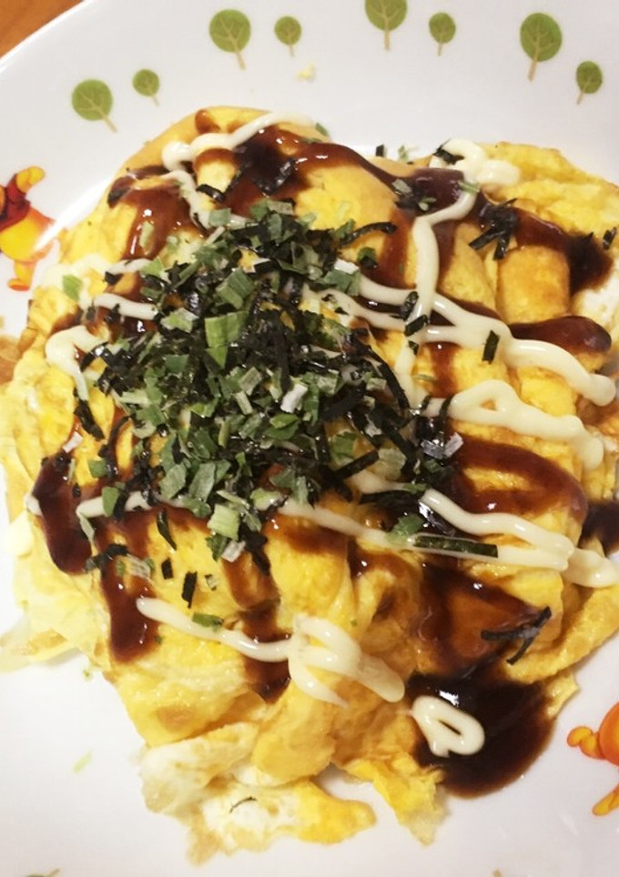 簡単！卵とキャベツのおこのみ焼き風-レシピのメイン写真