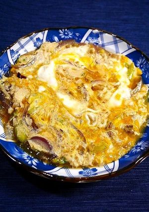 疲労回復！親子丼アスパラ+-レシピのメイン写真