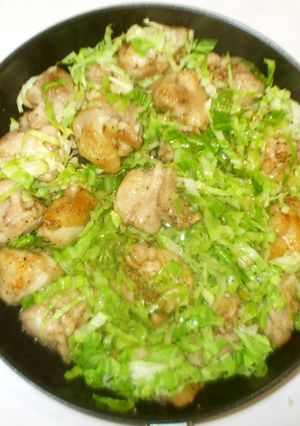鶏肉キャベツのさっぱり炒め♪簡単-レシピのメイン写真