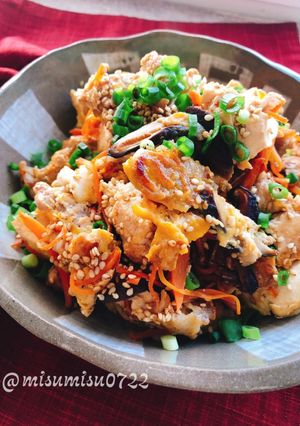 すぐできる！豚肉の炒り豆腐(動画有)-レシピのメイン写真