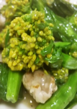 菜の花と豚肉のあんかけ-レシピのメイン写真