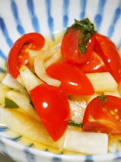 大根と大葉プチトマトの酢の物♪-レシピのメイン写真