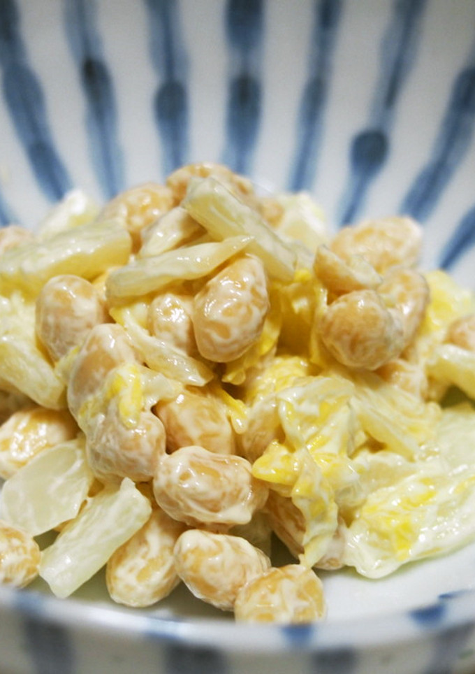 白菜と大豆のわさびマヨ和え♪白菜の甘味♪-レシピのメイン写真