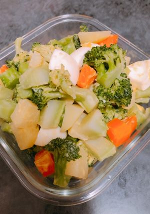 いろいろ野菜のホットサラダ-レシピのメイン写真