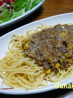 キャベツが入ったミートソーススパゲティ-レシピのメイン写真