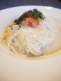 豆乳仕立ての明太ごまクリームうどん-レシピのメイン写真