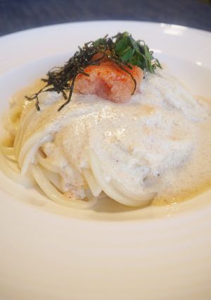 豆乳仕立ての明太ごまクリームうどん-レシピのメイン写真