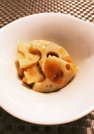 【レンジのみ♩】 簡単！れんこん梅肉和え-レシピのメイン写真