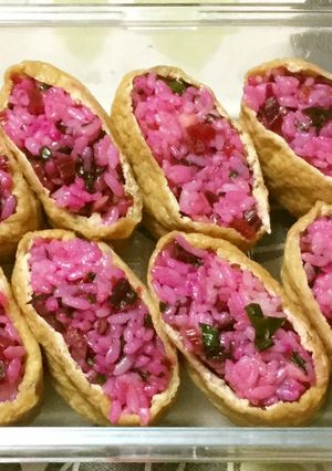 ビーツ稲荷-レシピのメイン写真