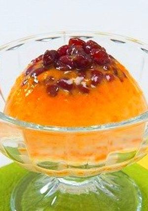 かぼちゃとあずきのマシュマロプディング-レシピのメイン写真