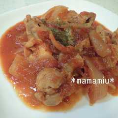 簡単おいしい♪鶏のトマト煮-レシピのメイン写真