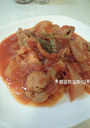 簡単おいしい♪鶏のトマト煮-レシピのメイン写真