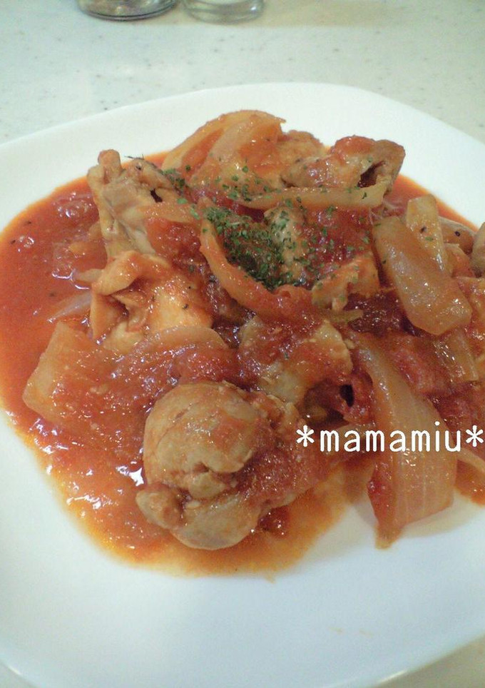 簡単おいしい♪鶏のトマト煮-レシピのメイン写真
