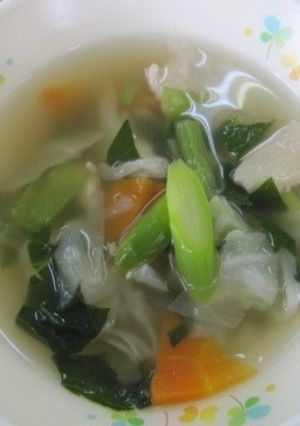 アスパラ入り野菜スープ-レシピのメイン写真