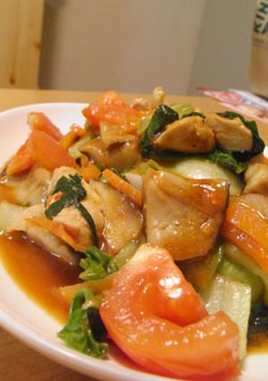 鶏むね肉の中華風炒め-レシピのメイン写真