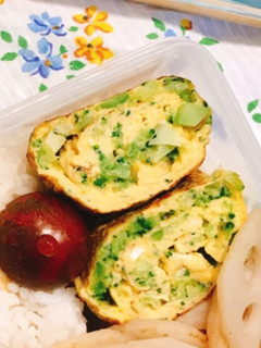 食感good☆ブロッコリー入りたまご焼き-レシピのメイン写真