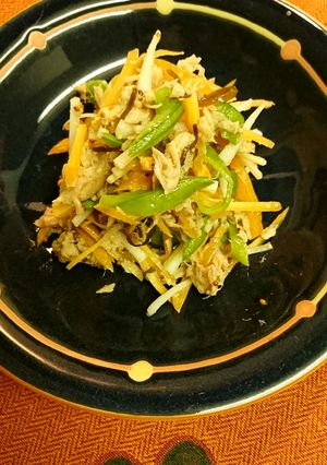 ツナと塩昆布サラダ-レシピのメイン写真