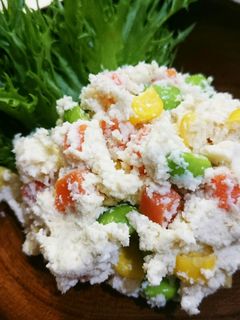 豆腐でしっとり!おからサラダ-レシピのメイン写真